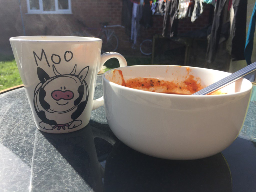 GetOutKids's tweet photo. What a glorious day, lunch in the garden again.....could get used to this! https://t.co/fc0skrkxxE