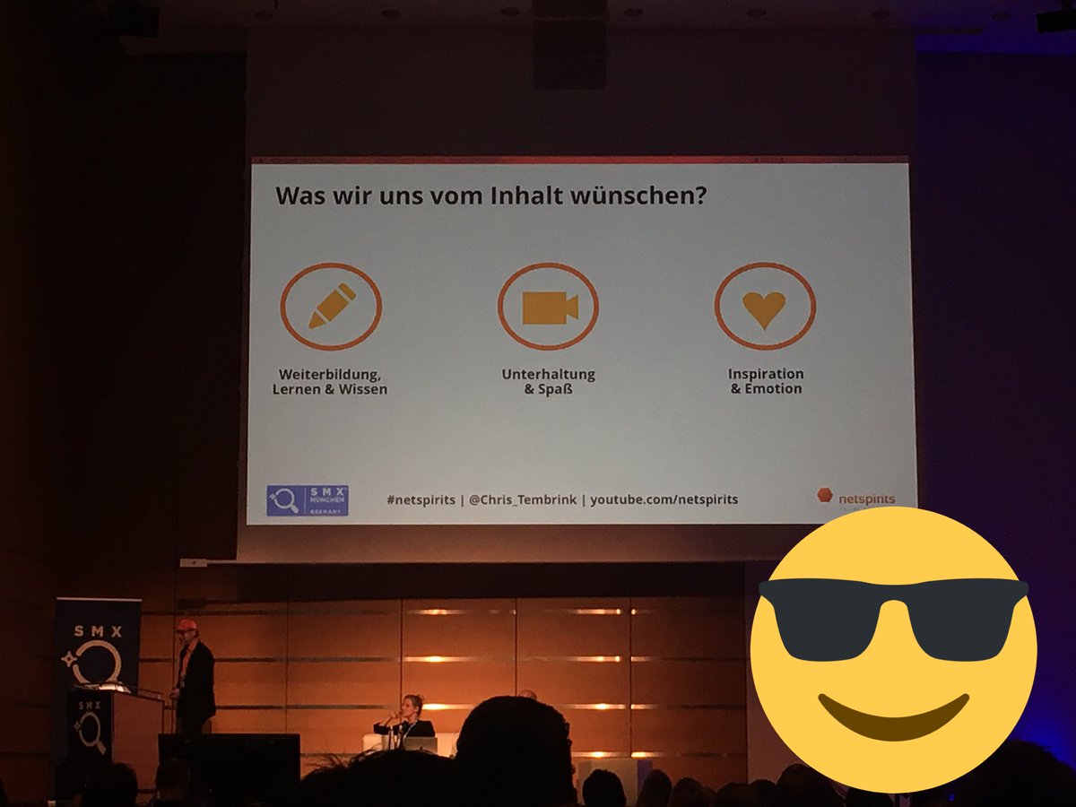 biz2byte's tweet photo. Eigentlich einfach @Chris_Tembrink : guter Inhalt muss unterhalten, Spaß machen, weiterbilden und uns emotional ansprechen. #SMX #biz2byte https://t.co/cxMslLrPJ9