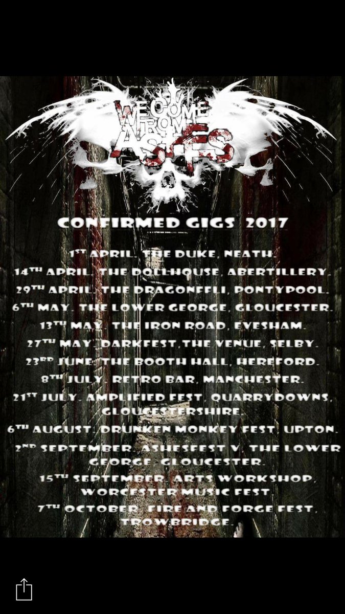 Dates for 2017 been sure to check us out on Spotify