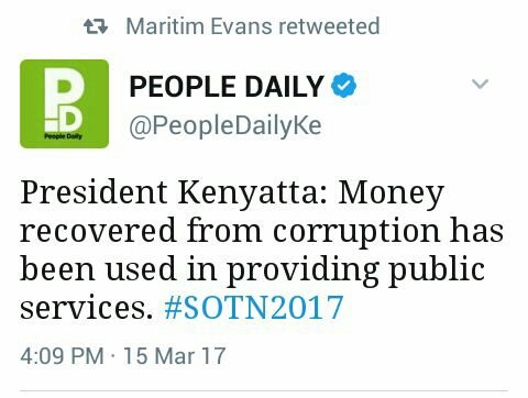 Alice_Muemi's tweet photo. Jameni even if you don't do Politics....At all!
REALLY???????!??! @UKenyatta wacha kutuchapa PR to this Extent!!! 😬😬
#SOTN2017 https://t.co/dgHDu9Orsu