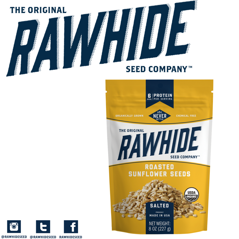 RawhideSeed's tweet photo. Too busy to crack a shell? Now we have your favorite Roasted Sunflower Seeds without a shell! #neversettle https://t.co/aHgIGjJhcM