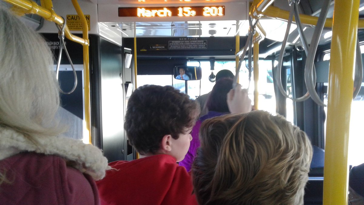 teachnadav's tweet photo. First bus ride for most all of these Greensboroans. #imns https://t.co/O2ILvJG4bR