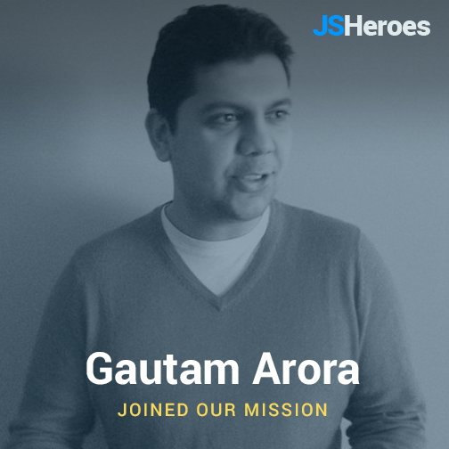 jsheroes's tweet image. Let&apos;s welcome @gautam, Engineering Manager at @CNTraveler, @NYJavaScript Co-organizer, Tech Author at @_FullStackJS
See you soon! #JSHeroes