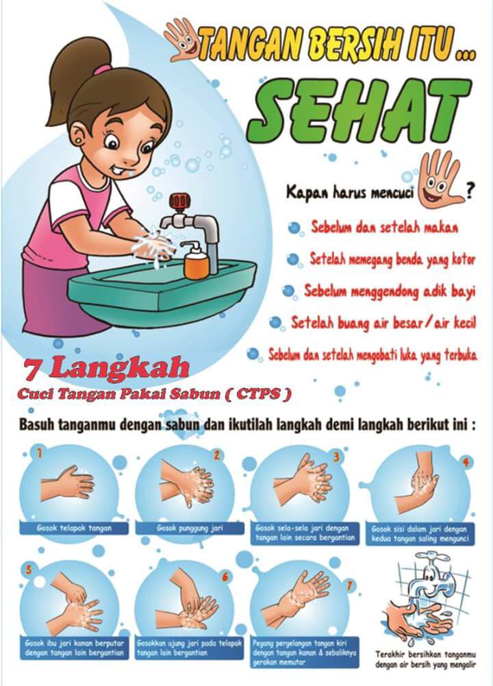 7 Langkah Cara Cuci  Tangan  Mari Hidup Sehat