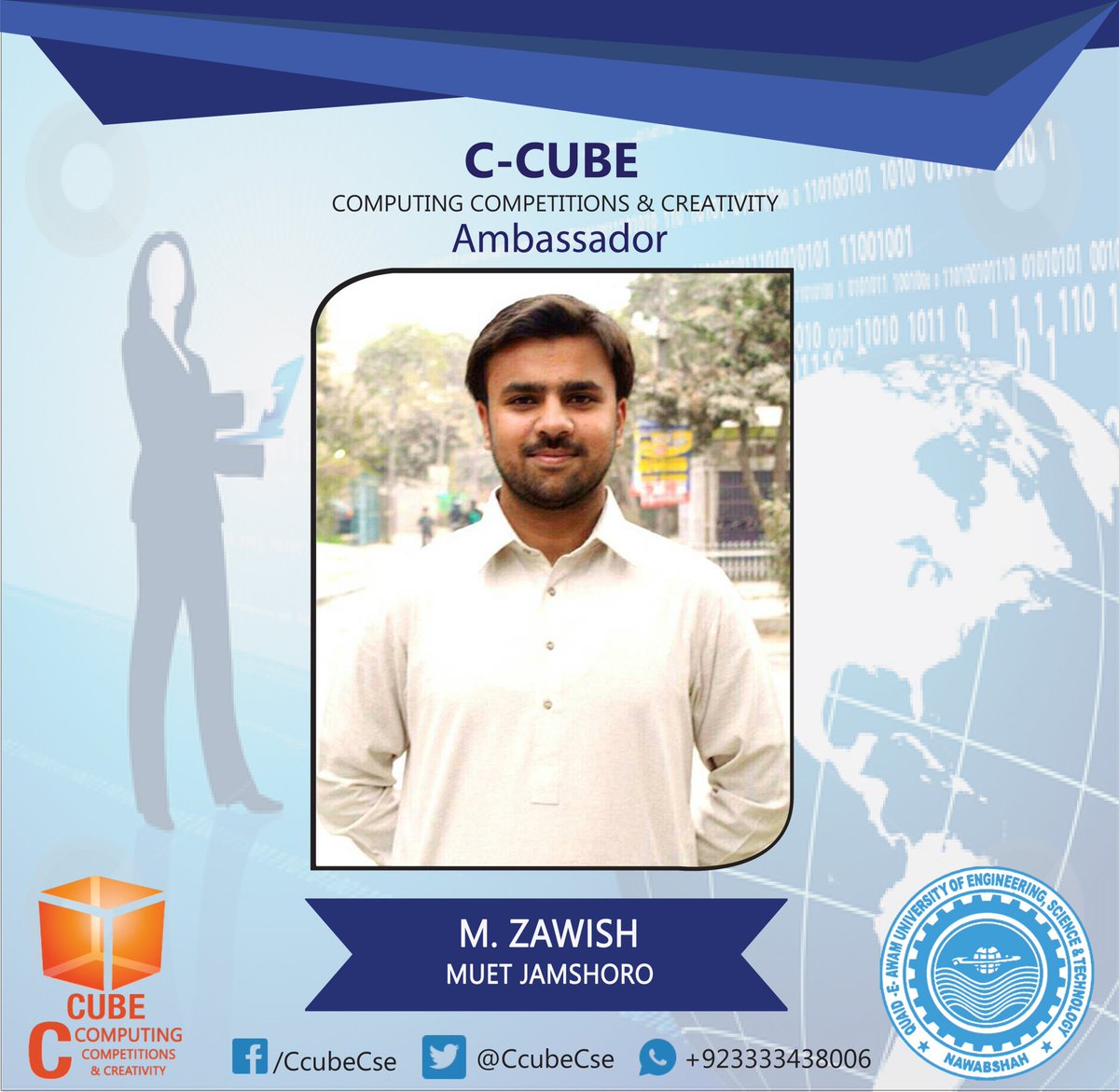CcubeCse's tweet photo. #Ambassador
#C_CUBE
#Explore_Your_Potential https://t.co/Kr2v8RWKrc