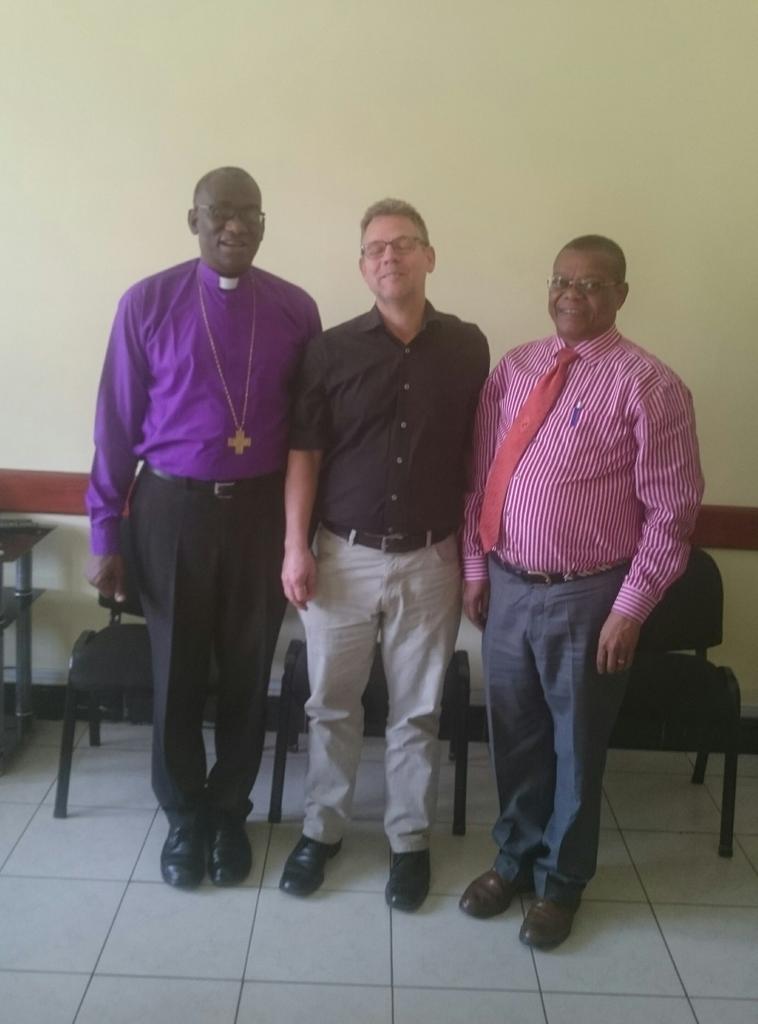 Today we had good meeting with Deacon Claus Heim from the Evangelical Lutheran Church in Bavaria.It was his1st visit as the Africa Secretary