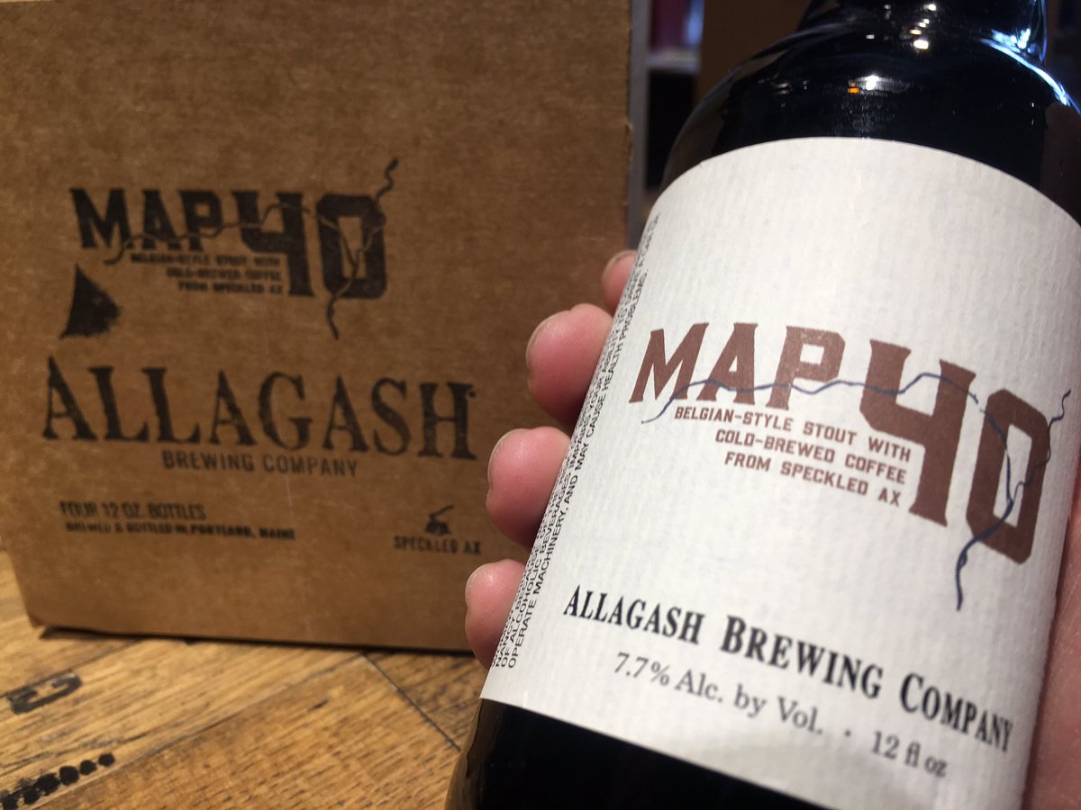 cbc_portlandME's tweet photo. @AllagashBrewing #Map40 Belgian-style #craftbeer w/ @SpeckledAx cold brew #coffee - SO psyched to bring one of these home tonight! https://t.co/xDXG75hbzd