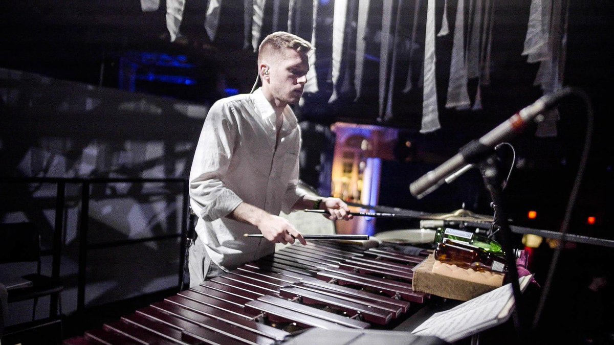 D_Worden's tweet photo. In the zone! Opening night was a blast. Two more chances to hear #KnowNoBCA with @masary_studios Round 2 is tonight! https://t.co/nBKypQ95Me