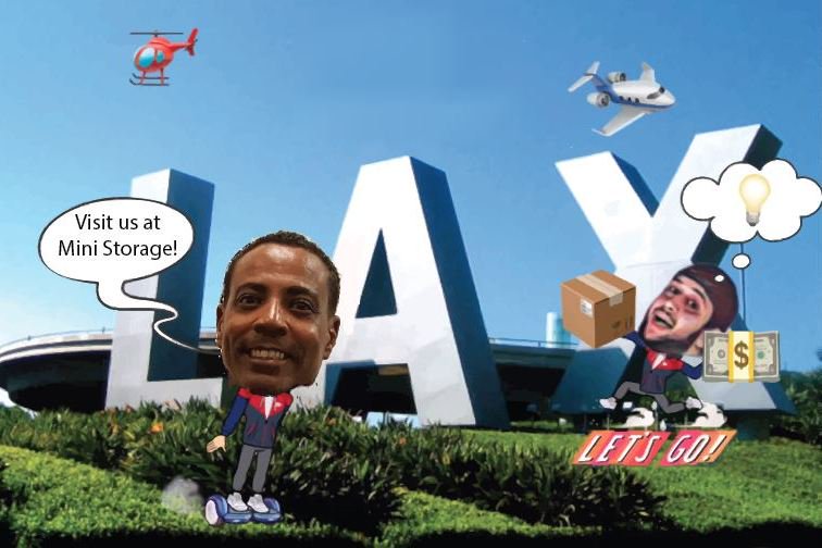 MiniStorage_LA's tweet image. Did you know we're 5 minutes away from #LAX?! Store you luggage with us when you visit! #Travel