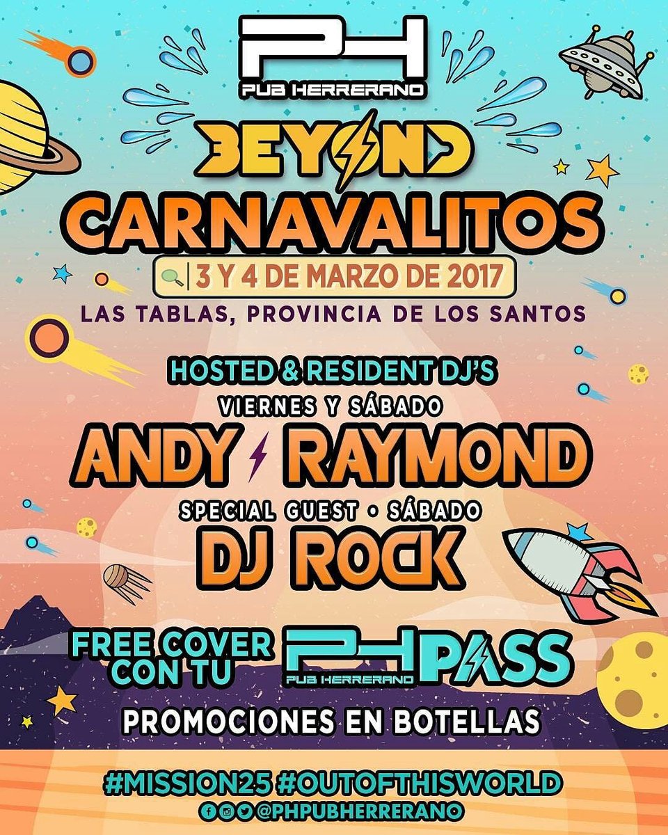 🚨HOY🚨HOY🚨HOY🚨 🎉CARNAVALITOS🎉 🔝🔝🔝 LAS TABLAS 🚀🚀PH PUB HERRERANO BEYOND🚀🚀#FREECOVER #CARNAVALESBEYOND #OUTOFTHISWORLD #MISSION25