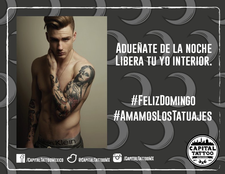 CapitalTattooMX's tweet photo. #FelizDomingo a todos los fanáticos del tattoo #AmamosLosTatuajes https://t.co/MQvhhojaXy