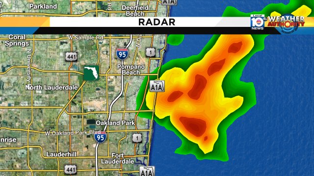 Some showers moving onshore as South Florida waits for a cold front to clear. Watch local10 for more. https://t.co/1W6OmfitRo