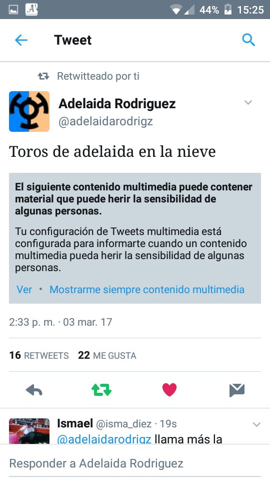 Foto de toros en la nieve, y Twitter dice que pueden herir la sensibilidad de algunas personas,está es vuestra actualización? @TwitterSpain