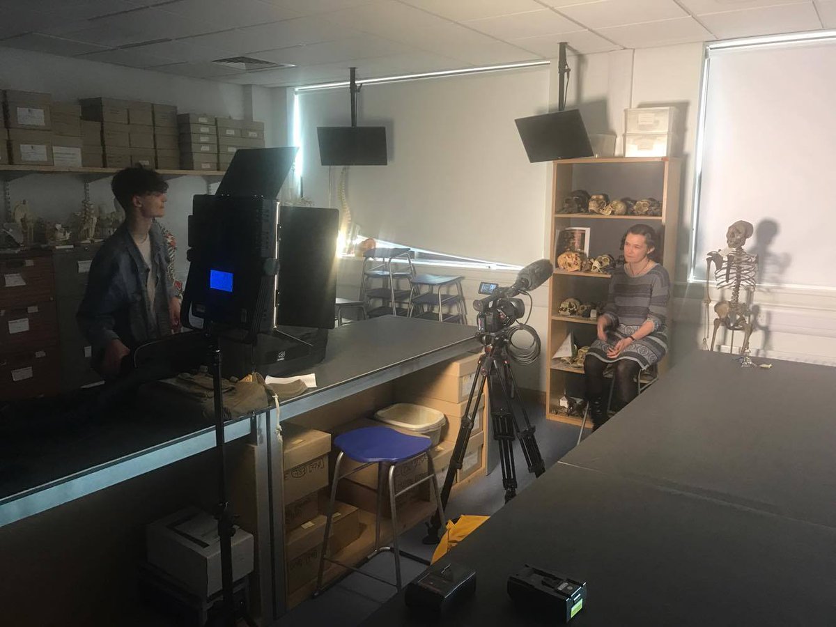 ThroughTheVoid's tweet photo. This is Dr Fiona Coward, a senior lecturer in Archaeological Sciences @bu_baarchanth. Interesting to learn about evolution, past and future. https://t.co/o77dyO1z79