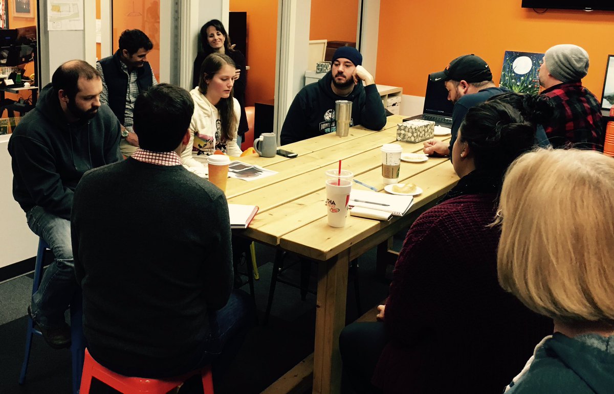 Happy Friday! Morning huddle with the NuLabel team! #squadgoals #packaginginnovation #gamechangers