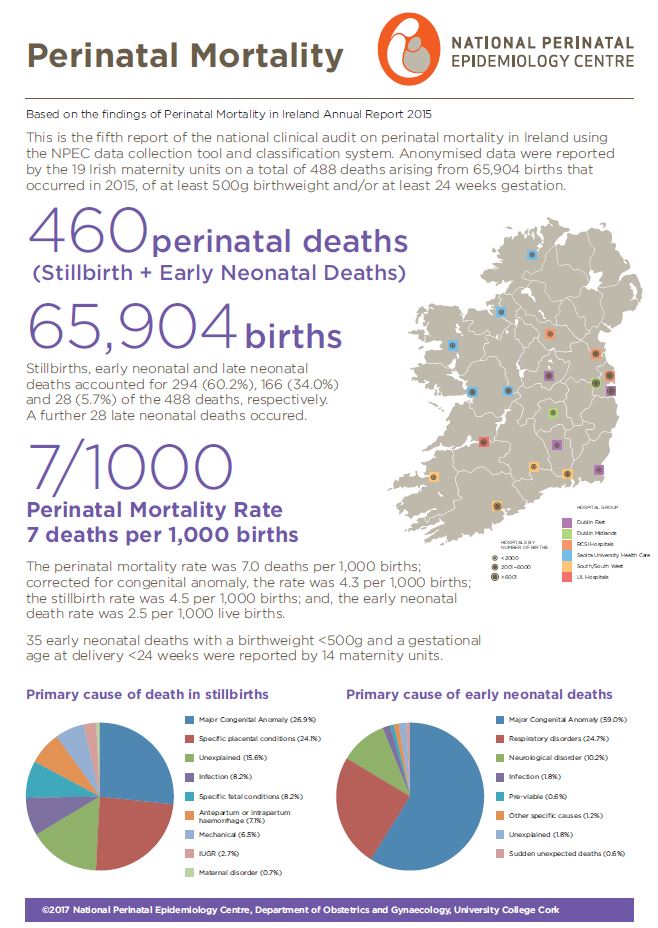 NPEC_UCC's tweet photo. .Findings from the NPEC Perinatal Mortality Report 2015. The full report can be accessed here https://t.co/HJXVVqXaBm #NPECPM15 https://t.co/Mm3W4fP5xq