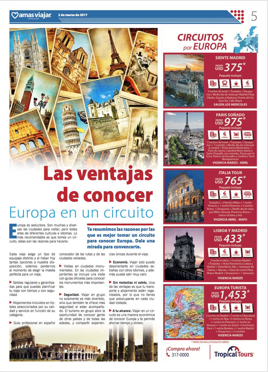 AmasViajar's tweet photo. @AmasViajar #33 entérate todo sobre tu próximo viaje. https://t.co/91QLdGtSnM