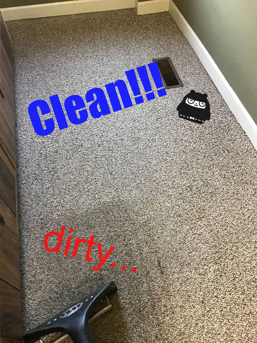 Can you see the difference?! (Psst... we clean carpets!) #SpringClean