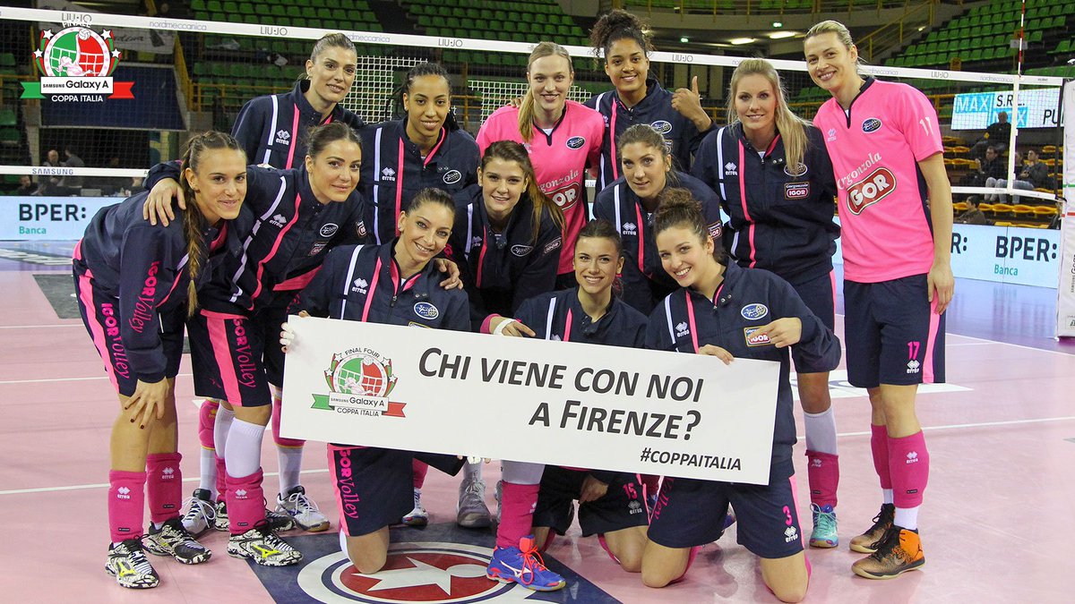 SamsungItalia's tweet photo. In bocca al lupo alle 4 finaliste della Samsung Galaxy A #CoppaItalia! Vi aspettiamo a Firenze! @LegaVolleyFem #SamsungAmaVolley https://t.co/1D1PdPRQVH