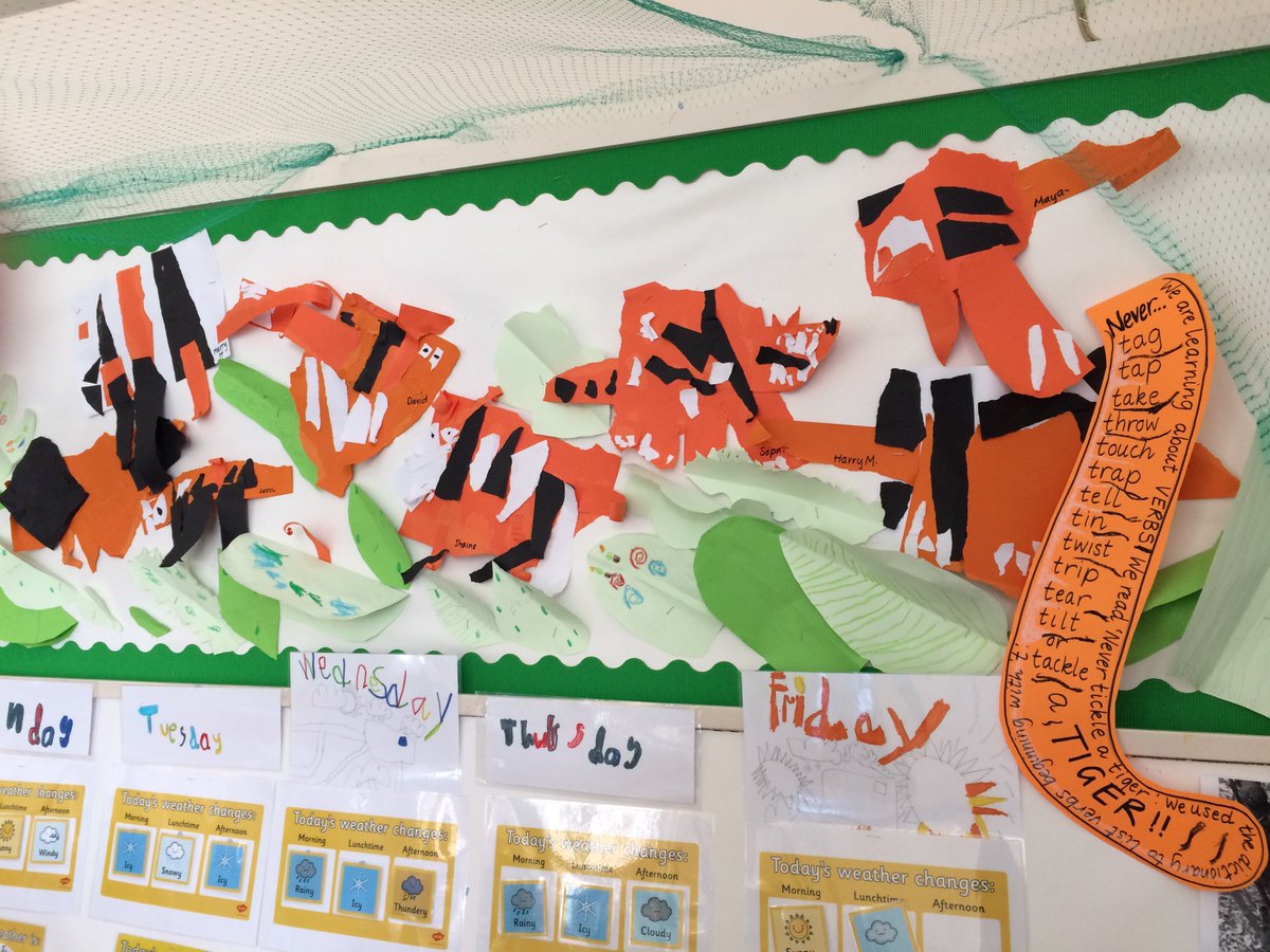 We have enjoyed reading about tigers this week. We found tigers in Grandma's garden.
