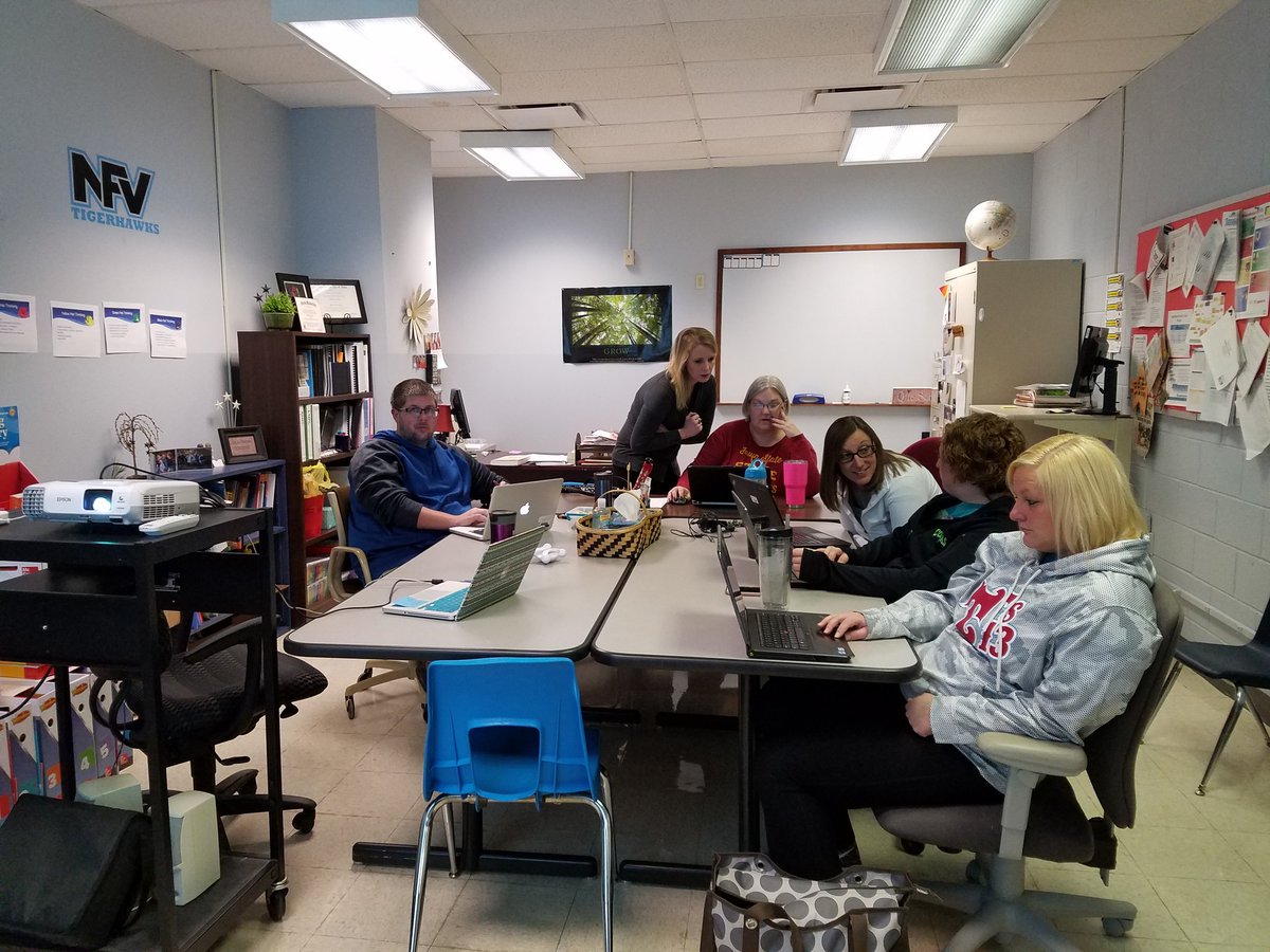 NFVNefzger's tweet photo. We have a full house, professional learning with instructional support staff!  We have great staff!  #nfvpd #nfvtigerhawks #proudtobenfv https://t.co/g4MZbDnnAf