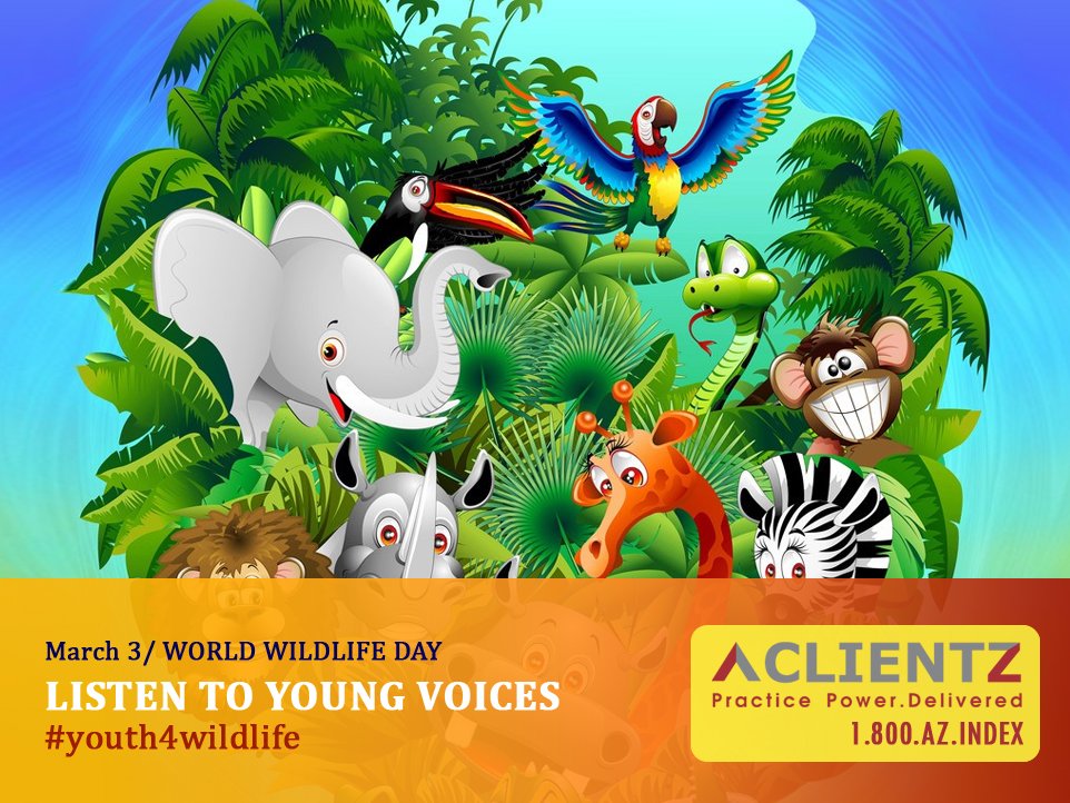 March 3 / WORLD WILDLIFE DAY LISTEN TO THE YOUNG VOICES #youth4wildlife