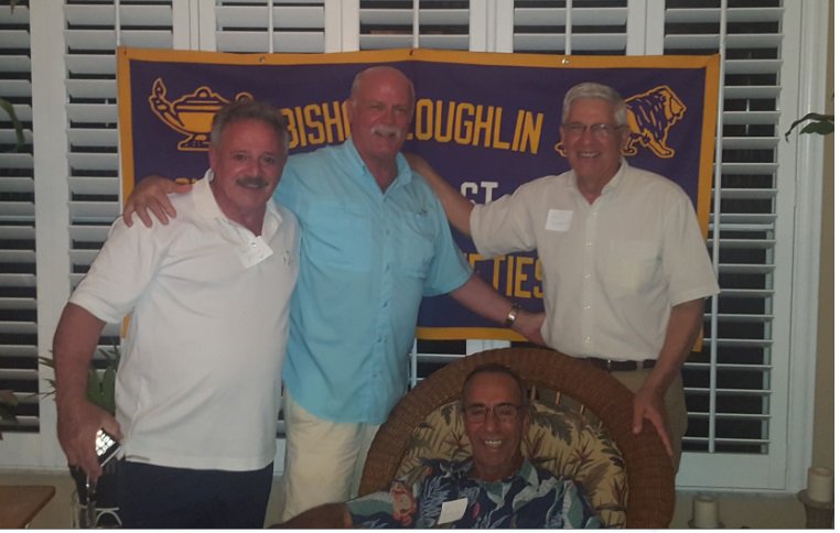 LoughlinAlumni's tweet photo. Check out 1965  Bishop Loughlin Alumni- Tony Yodice, John Klemm, Tony Navetta, and Paul Tapogna showing school spirit out in Florida! https://t.co/oMmmtvkRDg