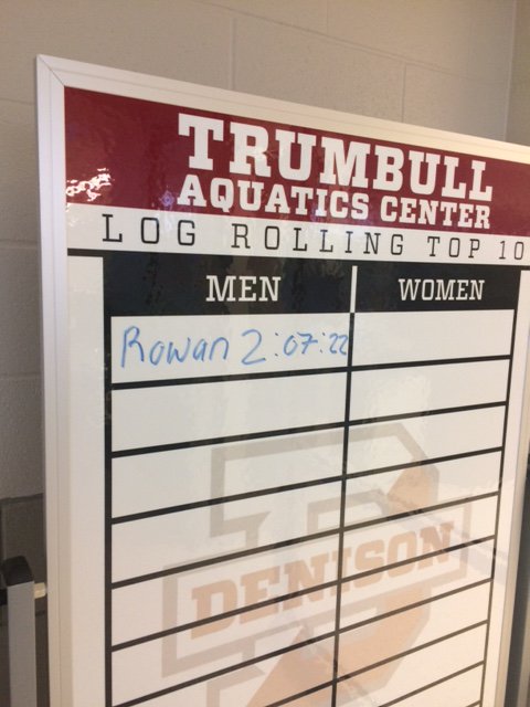Trumbull_Aqua's tweet image. Challenge Accepted! Come out M-F 7:30-9pm and record your name on the Log Rolling Leader Board! #BigRedAquatics #KeyLogRolling