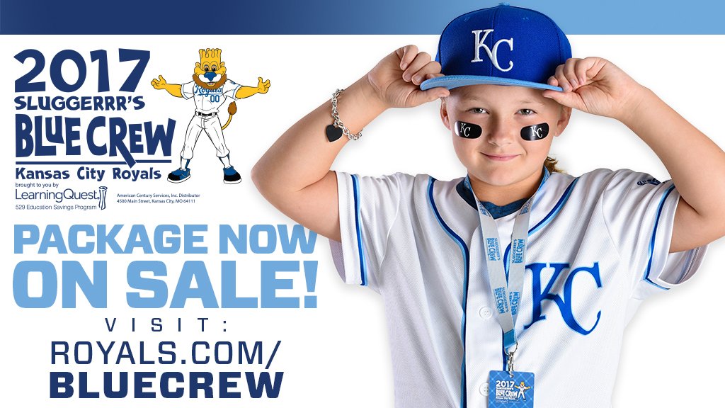 Kansas City Royals on X: Join @Sluggerrr's Blue Crew! Get 2