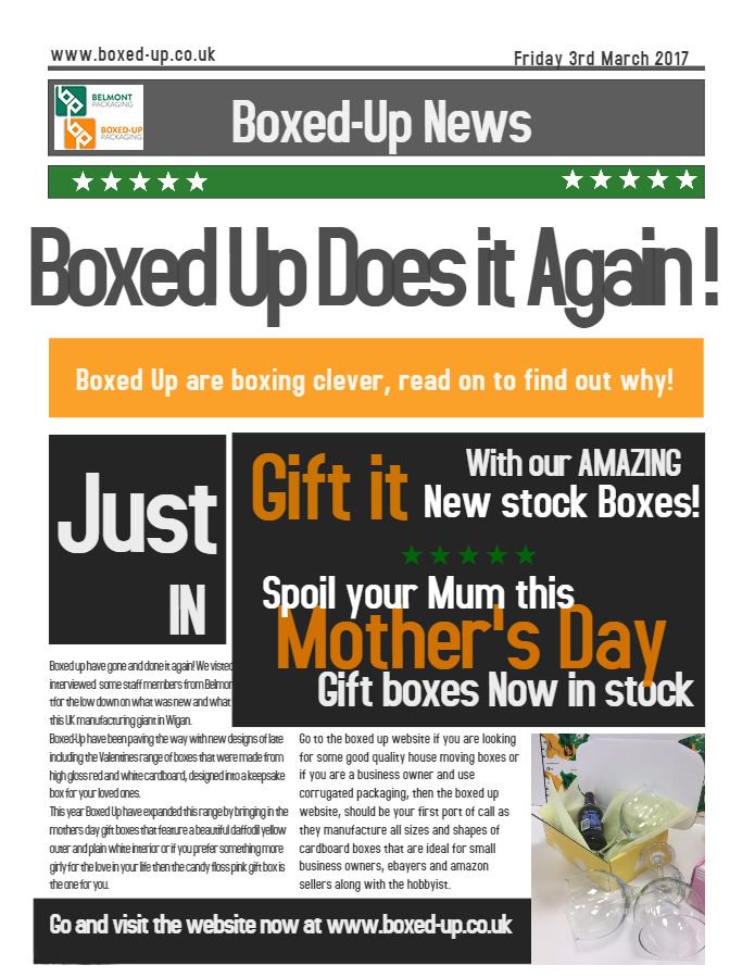 Boxed_Up's tweet image. Stop the press! Just in - New stock boxes perfect for gifts and craft items, now available on the website.....#GiftBox #PostageBox #Craft