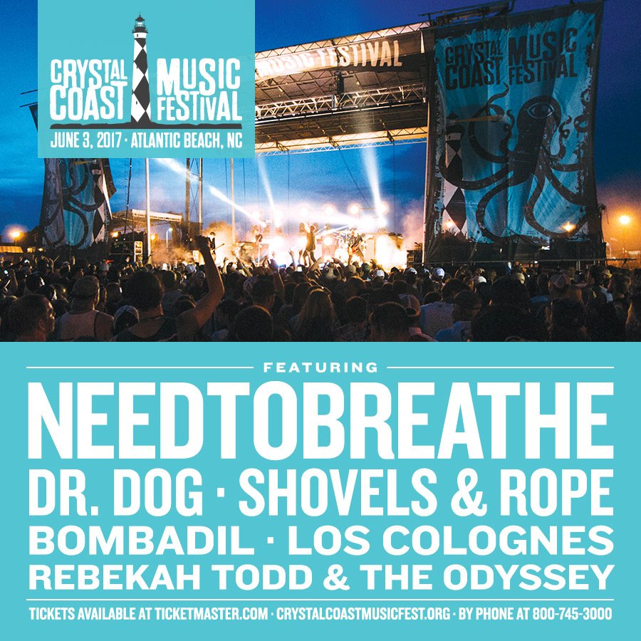 CrystalCoast_NC's tweet photo. #CCMusicFest2017 tickets are on sale NOW! Click here for tix -> https://t.co/6EOyOR87e1 https://t.co/0kFbxrKpz2
