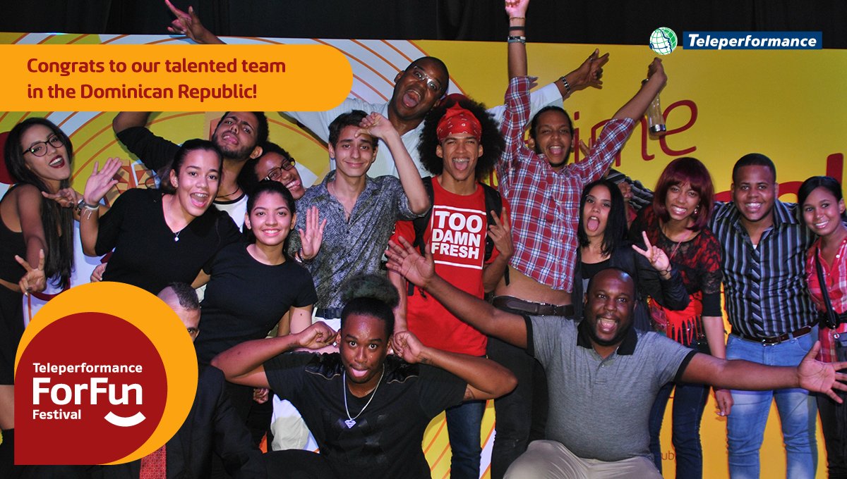 wearetpgroup's tweet photo. Check out our team in the Dominican Republic having fun at the 2016 For Fun
Festival. You guys rocked the stage! #Proud2BeTP https://t.co/HFgcNlnFii