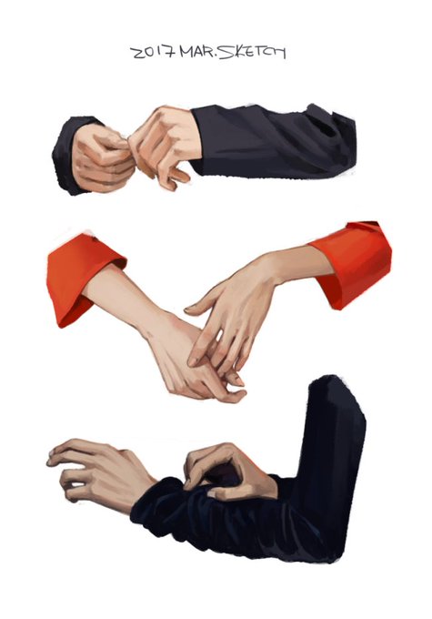 「holding hands」 illustration images(Oldest｜RT&Fav:50)