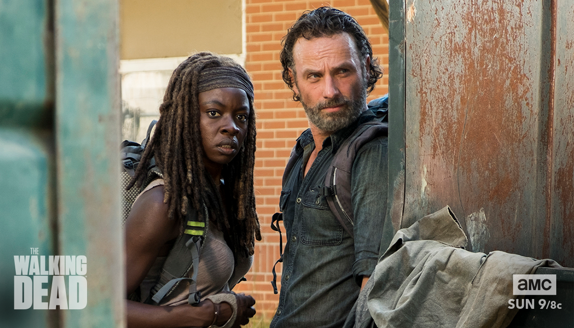 Rick and Michonne stumble upon the aftermath of a huge gun battle. Does this mean trouble? #TWD amc.tv/TWDSneakPeek712