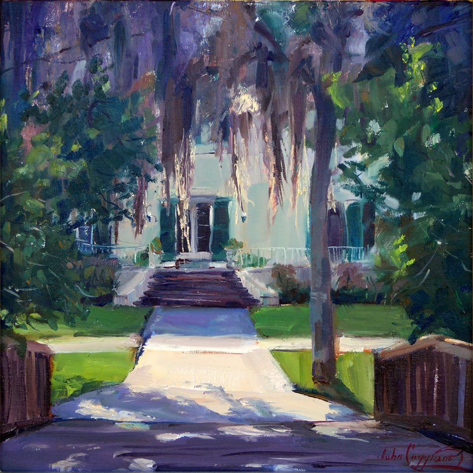 NEPleinAir's tweet photo. Award winning painting by local CAPA artist and friend John Caggiano 
 "Spanish Moss", 12" x 12" Oil https://t.co/saasxgLgtU