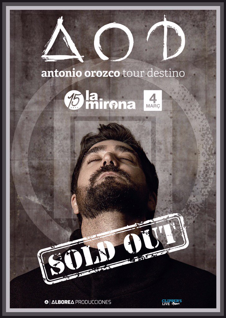 antoniorozco's tweet photo. Mañana llegamos a @la_mirona #Girona con las entradas agotadas!! ganas de veros!!!vaaamos que sea ya mañana!! 😜😜 https://t.co/q1bTTbEMlX