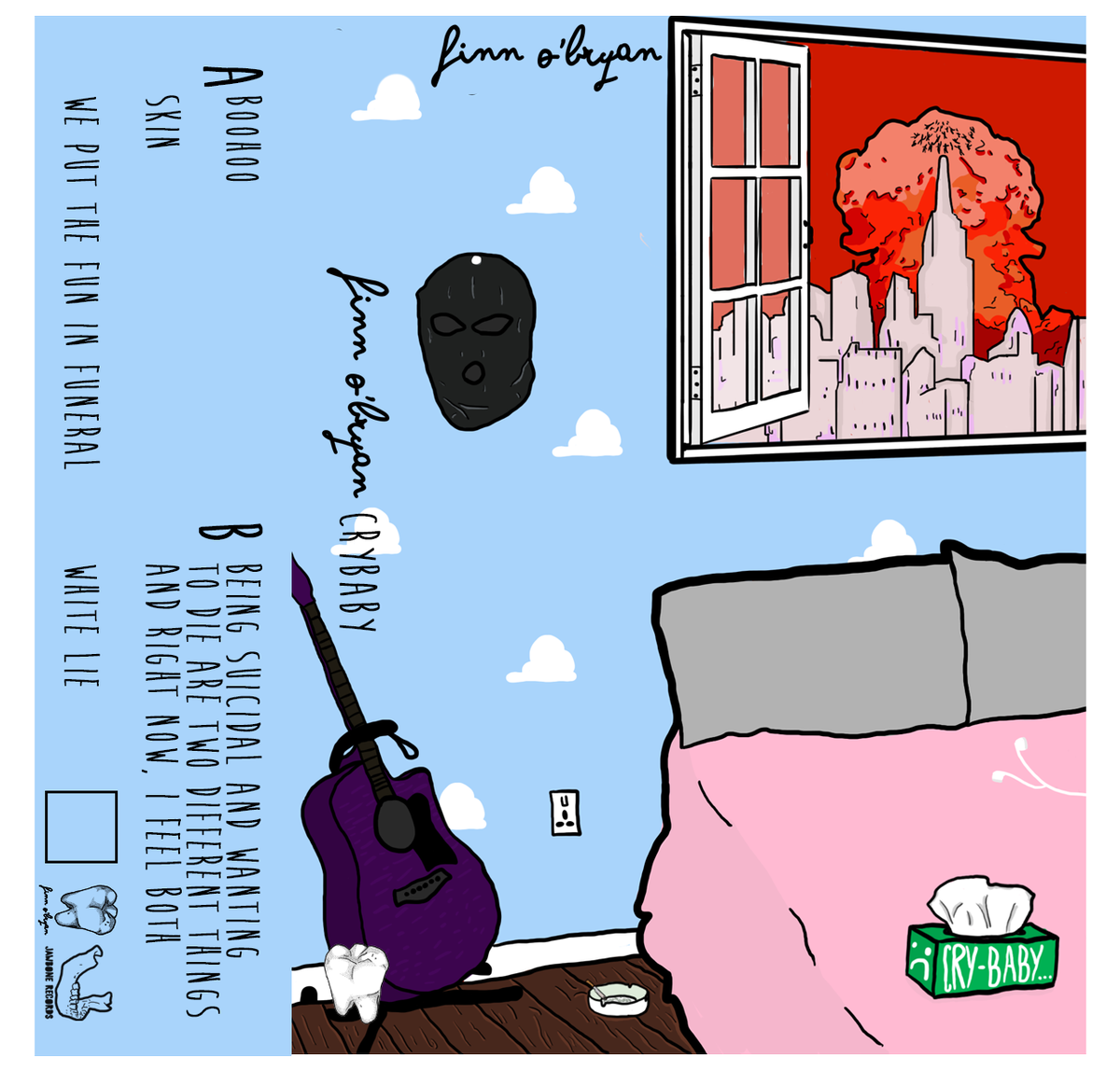 Jawbone_Records's tweet photo. Pre-order for the new Finn O'bryan EP Crybaby are up!
https://t.co/5ag6SdTtmJ
pastel blue tapes with clear cases and pro printed J cards! https://t.co/t7OVD6iChi