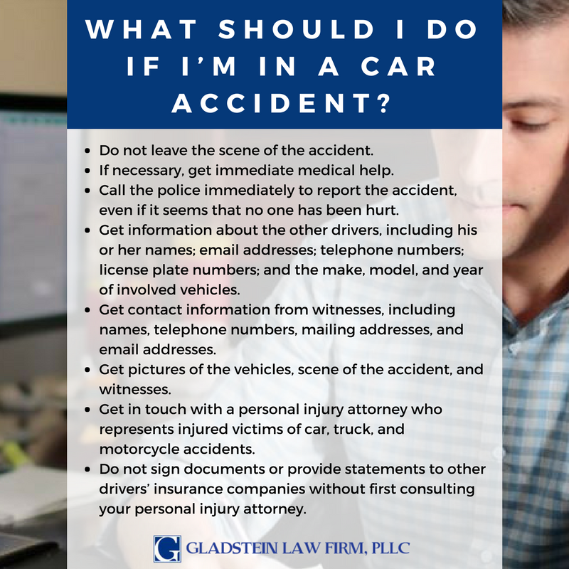 GladsteinLaw's tweet photo. What should I do if I’m in a car accident?

#FAQFriday https://t.co/3fQaeqS9jg