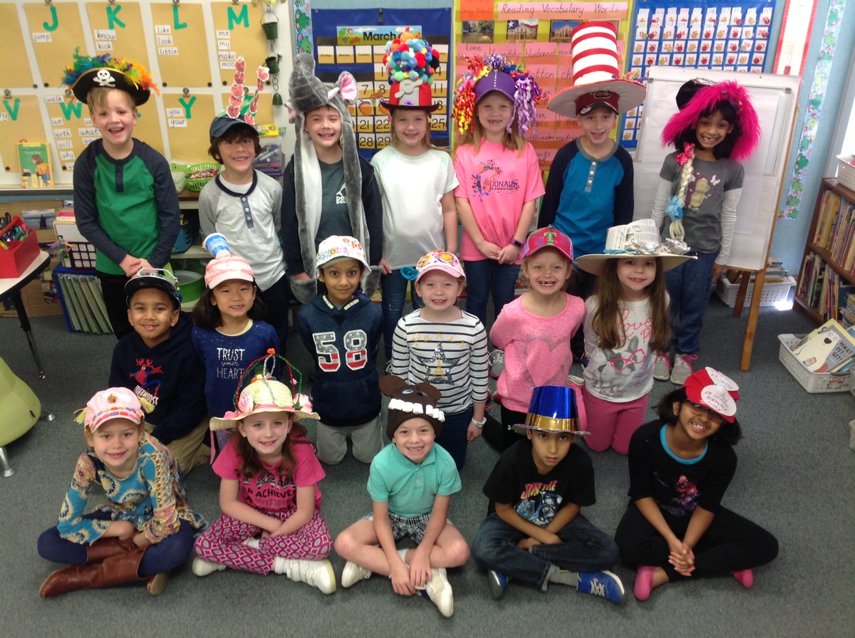thompsonfrogs's tweet photo. Our Dr. Seuss hat creations!@DonaldES#welove books https://t.co/WljAGOk7Gm
