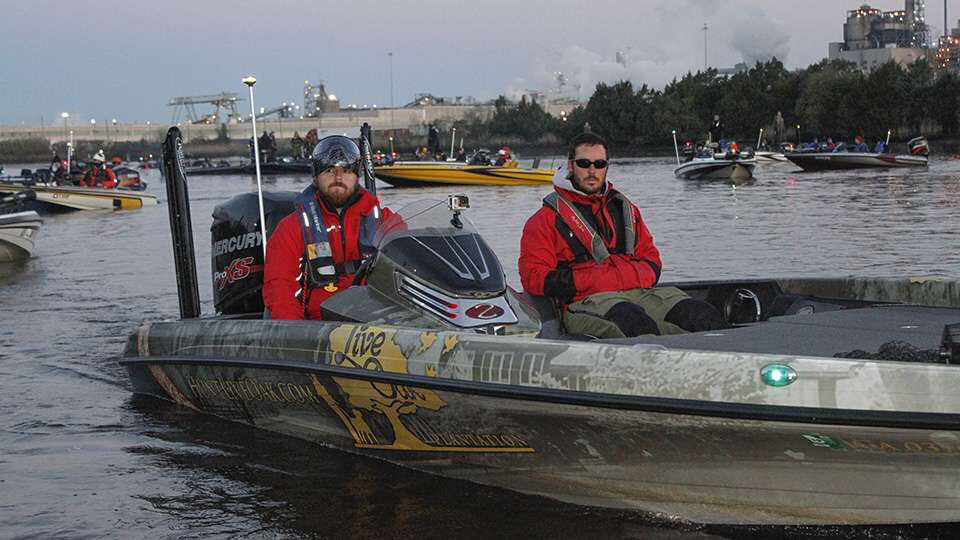 #VSUFishing team of Max and Zack heading out this morning of the #CollegeBass regional! Sitting in 3rd out of 77 teams! <a href="/Vstatenews/">Valdosta State News</a>