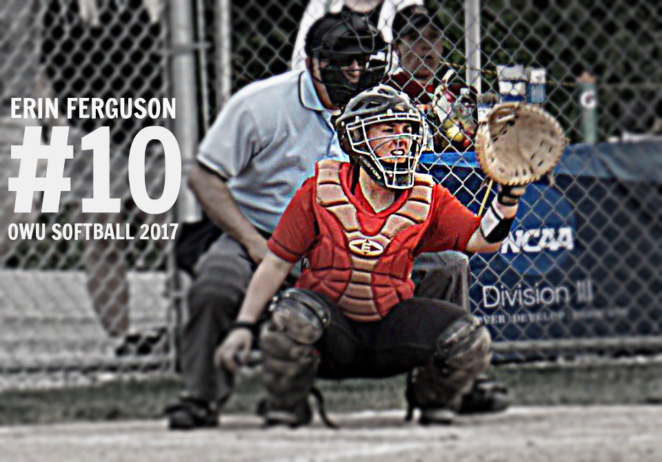 OWUSoftball's tweet image. Who better to represent 10 days until FL than Junior #10 Erin Ferguson! New gear, new year! #turtleshell #OWUSB17