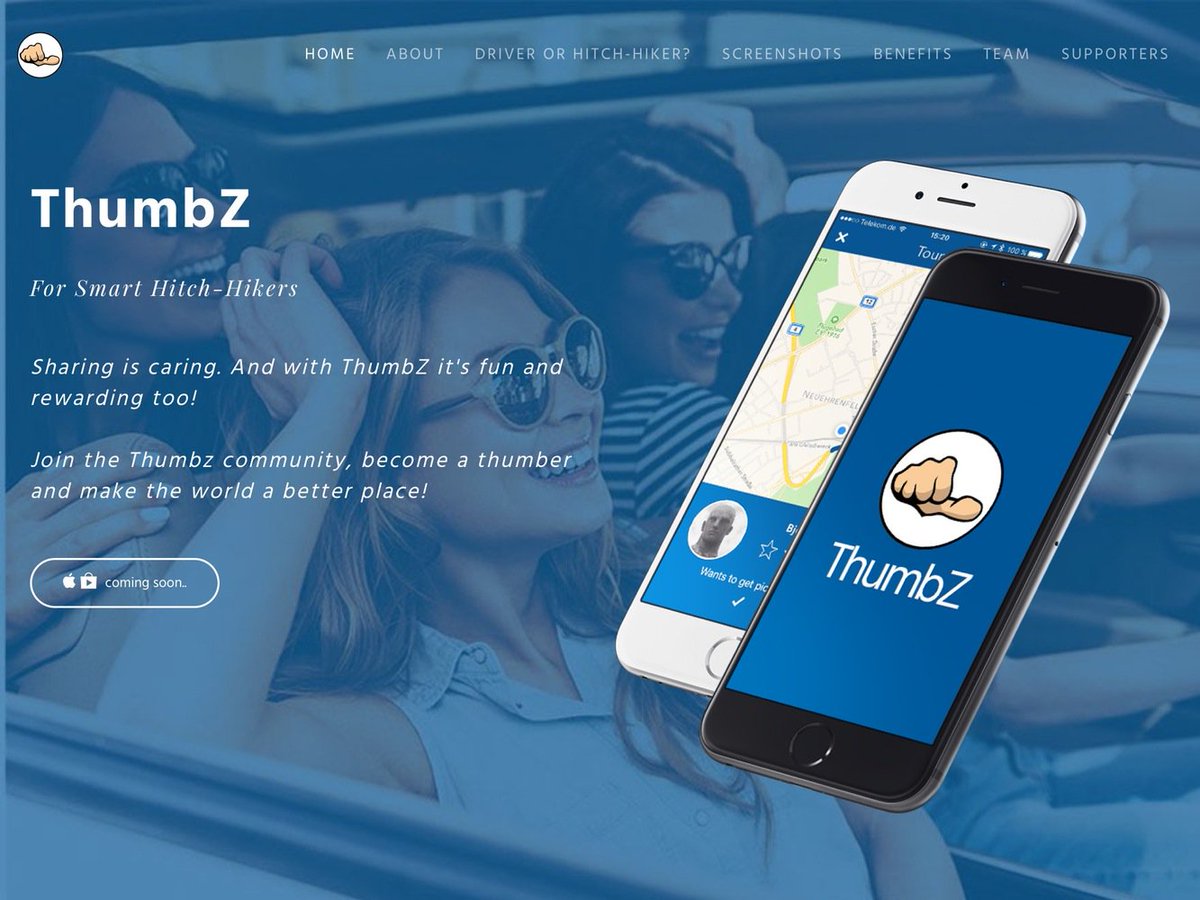 FeelXSoftware's tweet photo. ThumbZ: An instant ride sharing service https://t.co/UFRYTdHpRK https://t.co/PY1VC1NORj via @BetaList