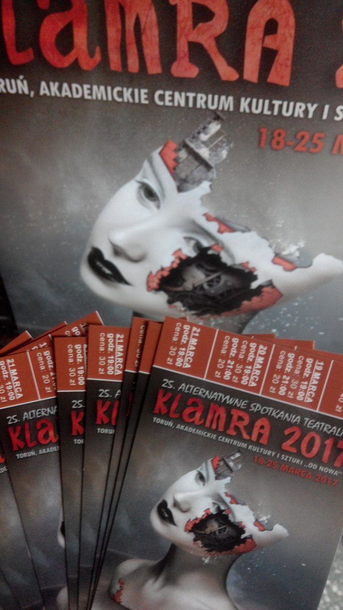 ACKiSOdNowa's tweet photo. Klamra juz za dwa tygodnie :D
#teatr #klamra #odnowa #torun #tickets https://t.co/hMo6mpr45E