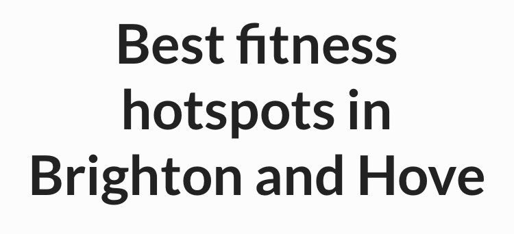 BrightonGirlMag's tweet photo. Looking for a new fitness hotspot? https://t.co/XWWDrAiiwj https://t.co/vi2jYiW2Gd