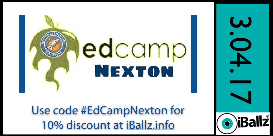 i_ballz's tweet photo. iBallz is proud to support educators sharing valuable #edtech lessons today at #EdCampNexton in Summerville, SC. Hope you have a great day! https://t.co/0yf4R3GKZE