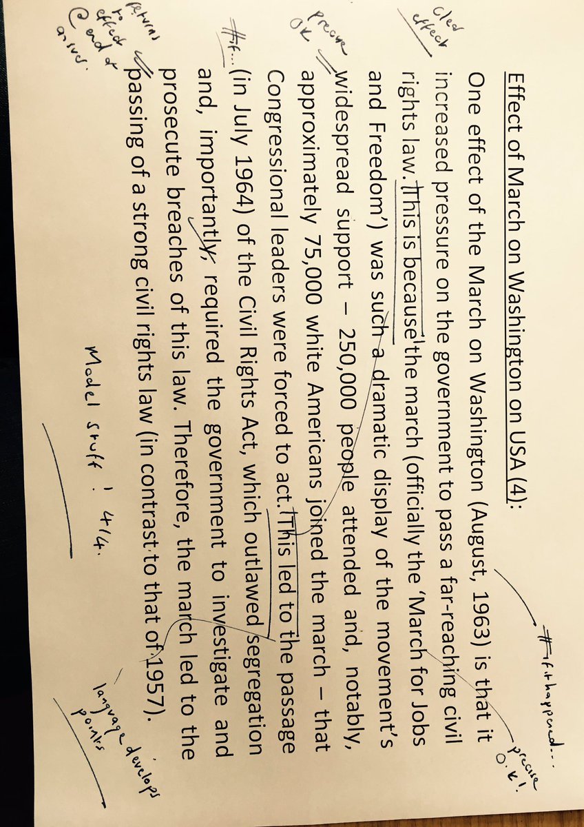 BSHistoryDept's tweet photo. One more before the weekend! March on Washington answer #bsIGCSEtipz 4/4 #modelstuff #ifithappenedgiveitadate #enjoyexeats https://t.co/gavi2qtFEg