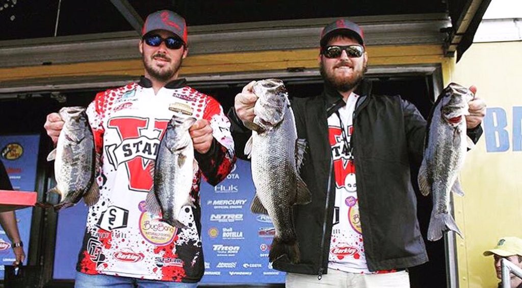Congrats to Zack and Max for getting 3rd place on their first day at Winyah Bay! 🏅🐟 #vsufishing #vsustudentlife