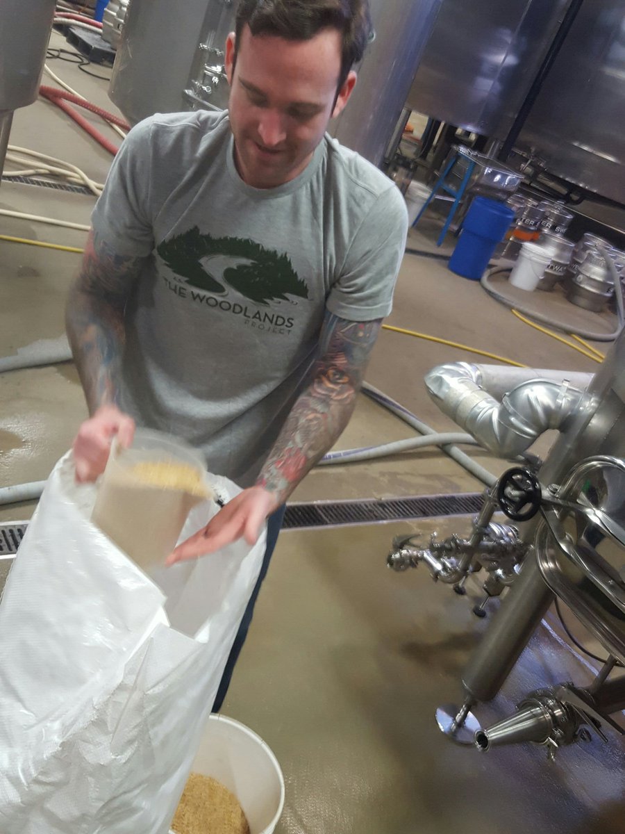 sweetwaterbrew's tweet photo. .@CrosbyHops lent us @HeyZakRay back for a day to brew a collab on the pilot system. This might be the most hard work he ever did for us... https://t.co/XCajDVw9Qi
