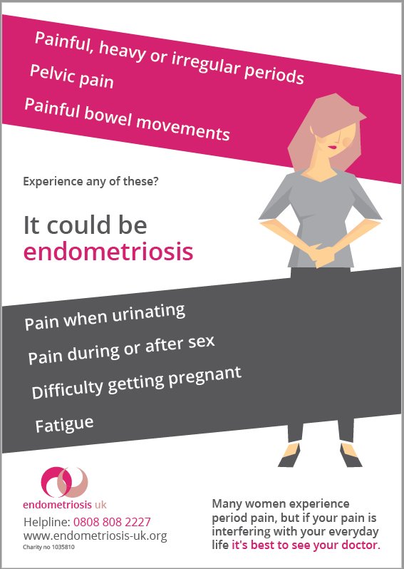 EndometriosisUK's tweet photo. It takes an average of 7.5 years to get a diagnosis of #endometriosis in the UK - it shouldn't. Lets bring that down by raising awareness. https://t.co/1v3csXp68V