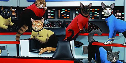 LAST CHANCE: Purr-fect buttons. Fur real, we're not kitten you. #StarTrek #cats #buttons #preorder bit.ly/STCatsPreOrder
